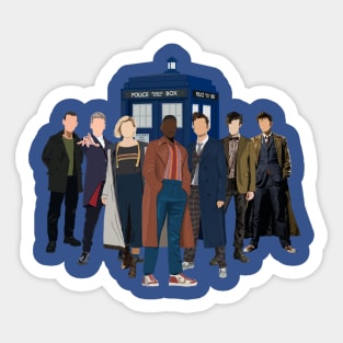 Doctor Who - 9th-15th Doctors Sticker